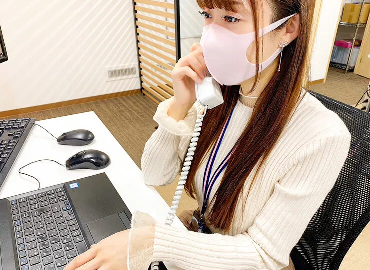 面接は個室対応だから嬉しい!!